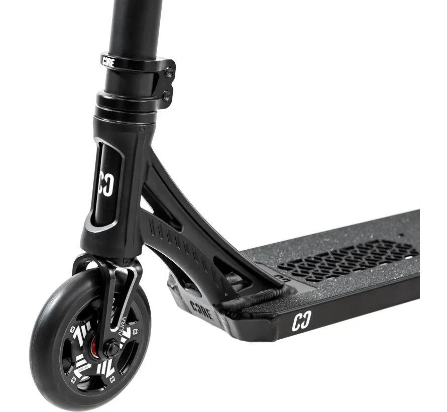Monopattino Stunt completo Core SL3 con pedana in alluminio leggero nero, ruote da 110 mm e cuscinetti ABEC 9