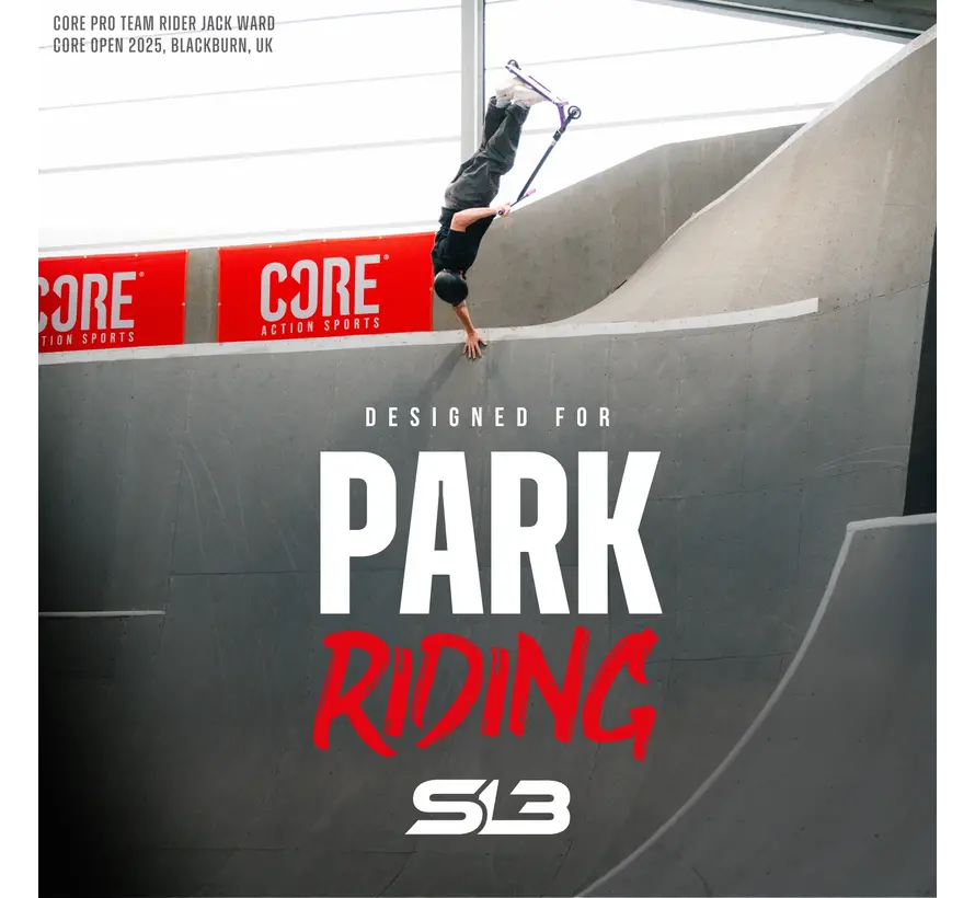 Core SL3 Complete Stuntstep Red Forged Aluminium Deck, 110 mm Vent Wielen & ABEC 9 Lagers