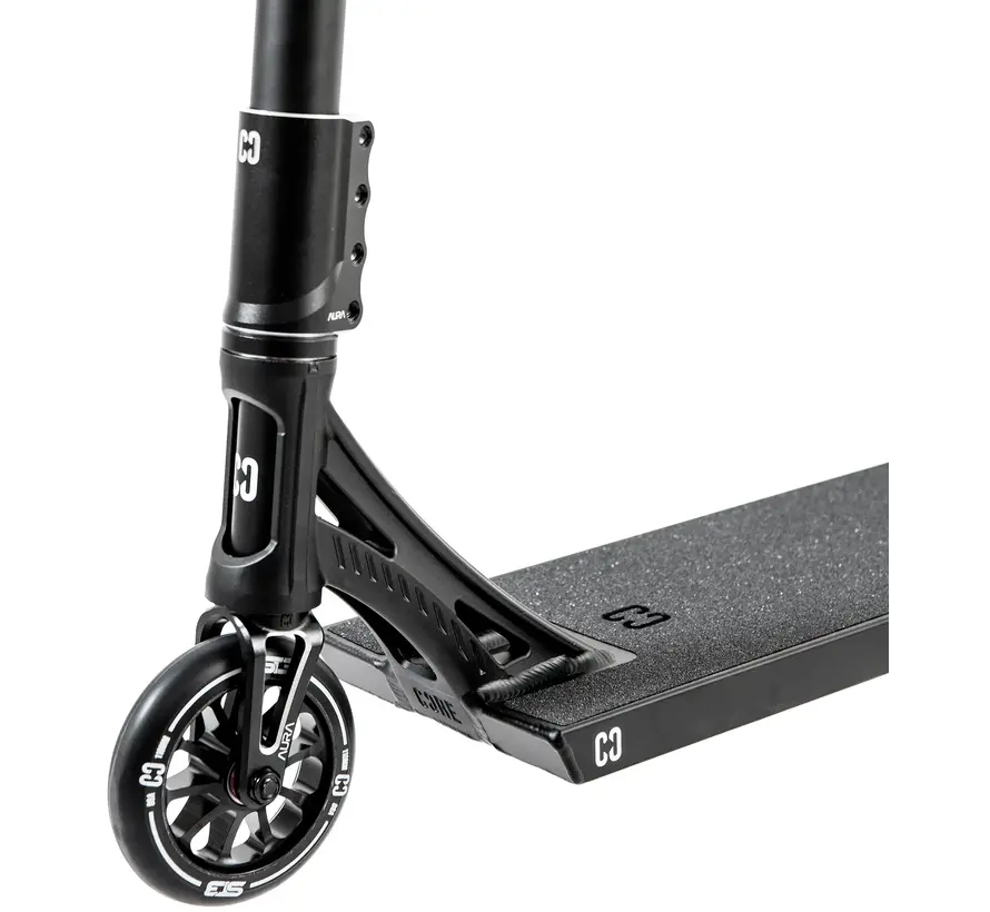 Hulajnoga wyczynowa Core ST3 Complete Stunt Scooter, czarna, z podestem 6,5″, kołami 110 mm i komponentami premium