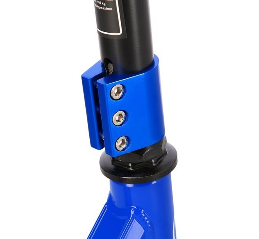 Patinete acrobático espacial Nils Extreme HS021 azul, construcción robusta de acero y aluminio, ruedas de 100 mm