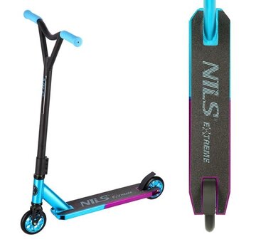 Nils Trottinette acrobatique Nils Extreme HS111 Bleu sarcelle / Violet