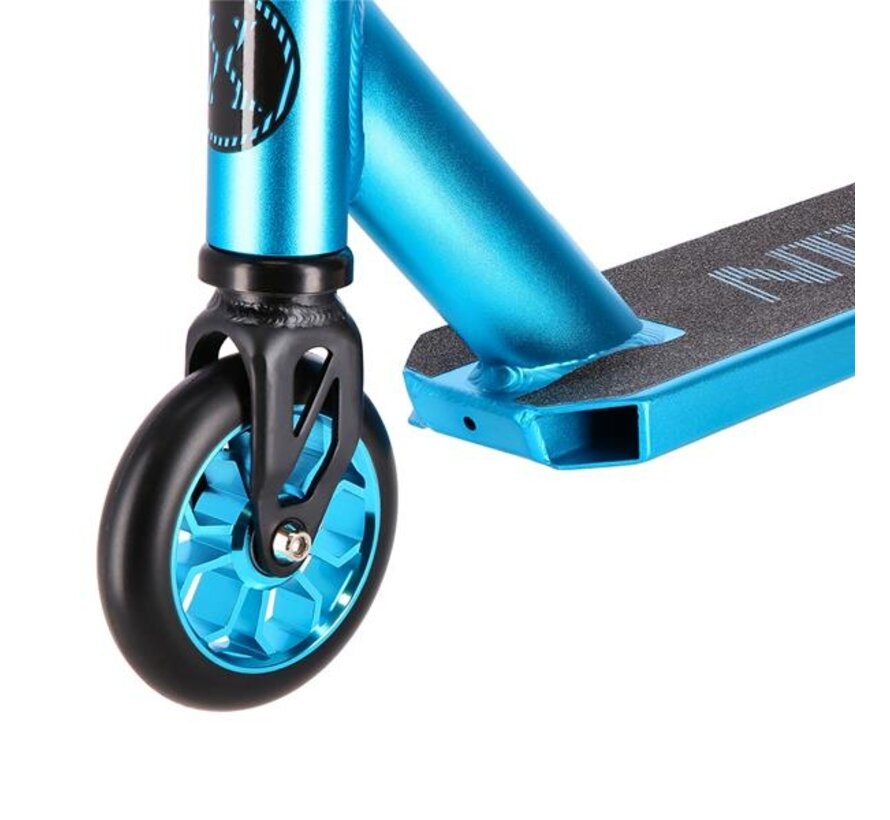 Nils Extreme HS111 Stunt Scooter Teal / Purple 110 mm Wheels, ABEC 9 Bearings & Sturdy Three-Chamber Deck