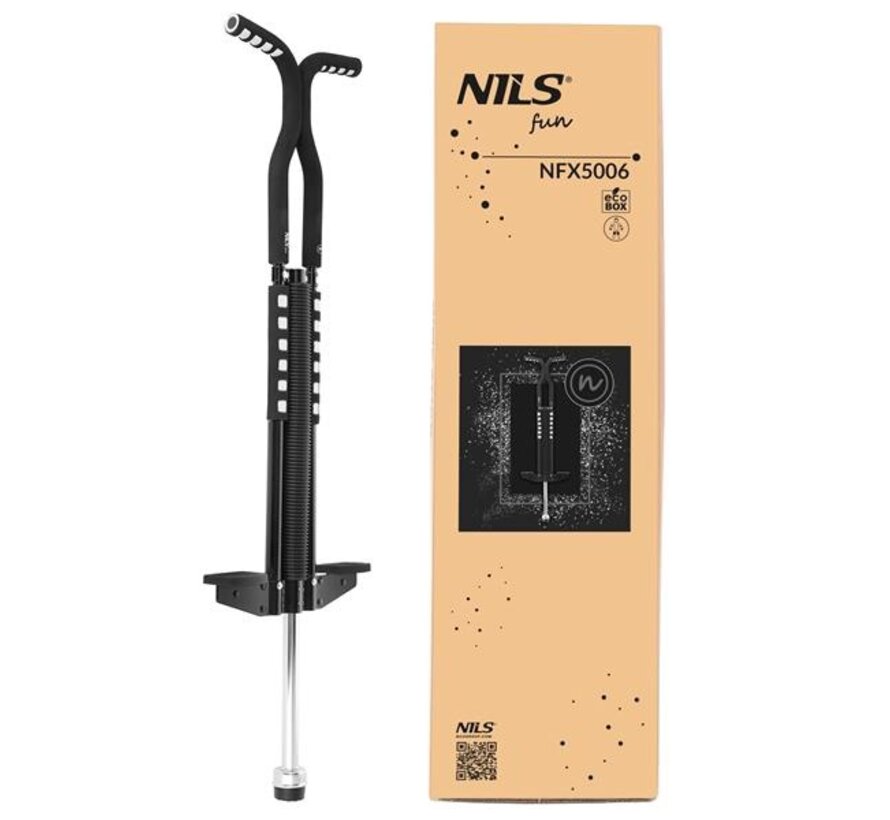 Nils Fun Pogostick NFX5006 Bâton à ressort pour enfants et adolescents de 35 à 70 kg avec cadre en acier et poignées en mousse