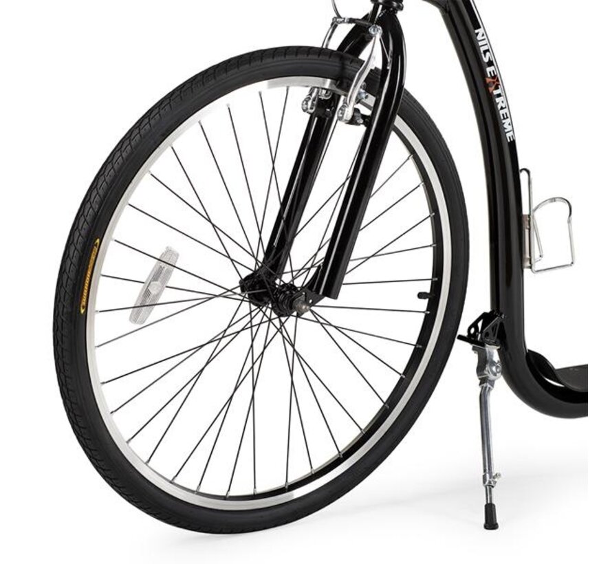Marchepied tout-terrain robuste noir Nils WHS261 avec grandes roues 26/20"