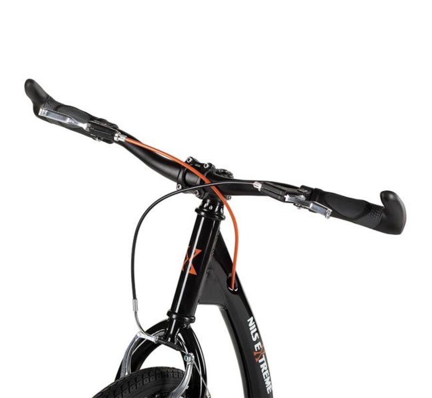 Nils WHS261 Trittstufe mit großen Rädern 26/20" Schwarz Stabile Trittstufe für jedes Gelände