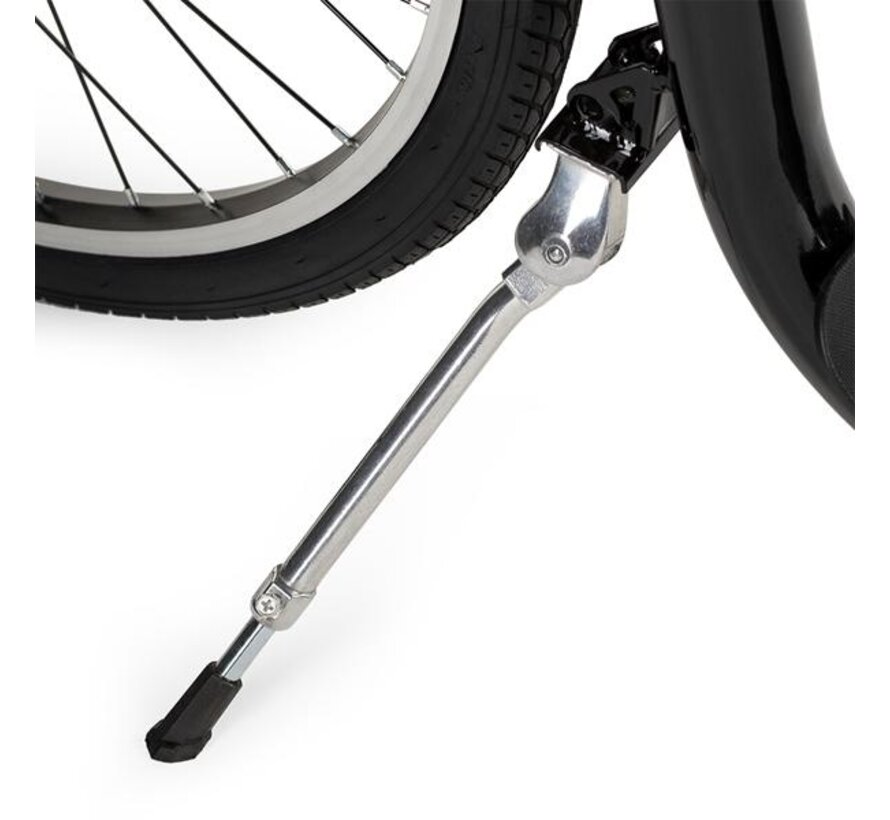 Nils WHS261 Trittstufe mit großen Rädern 26/20" Schwarz Stabile Trittstufe für jedes Gelände