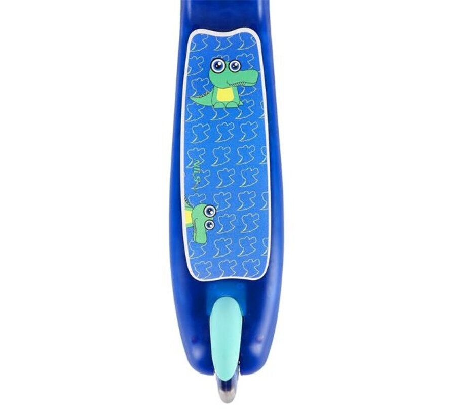 Trottinette à trois roues Nils Fun HLB001 LED / Bleu Trottinette à trois roues pour enfants avec roues lumineuses et guidon réglable