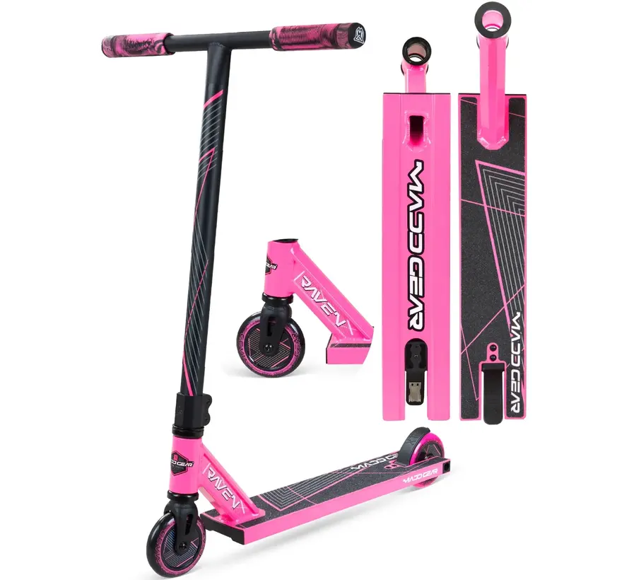 MGP MG1 Stuntstep Pink Lichtgewicht Alu Deck, 100 mm Wielen & ABEC 5 Lagers