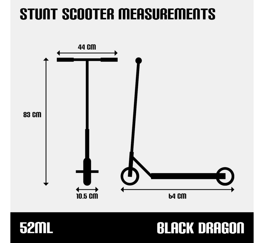 Black Dragon Basic stuntstep black Orange