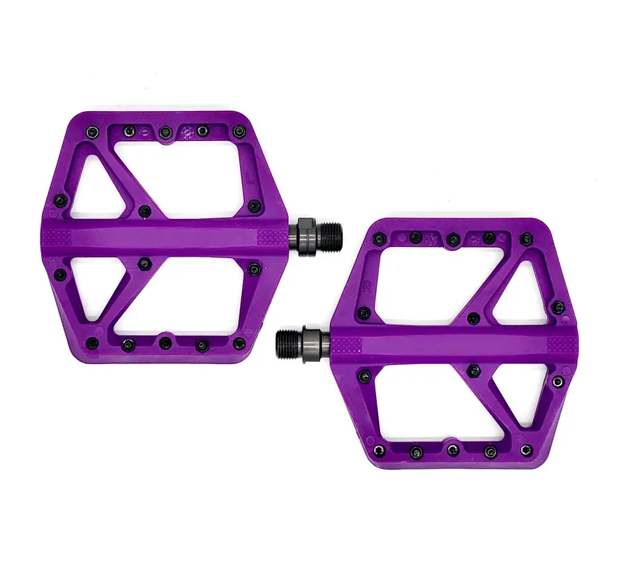 Nylon Lichtgewicht Flat Pedals voor BMX, mountainbike of eenwieler