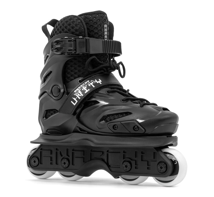 Patins agressifs réglables Anarchy Unity Taille réglable, construction à coque dure et configuration de meulage à 4 roues
