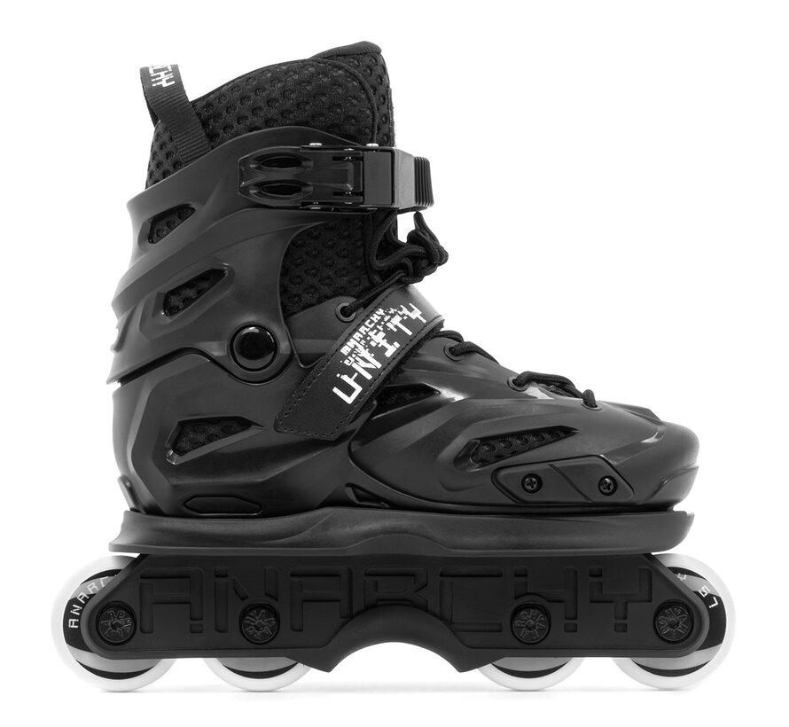 Patines agresivos ajustables Anarchy Unity Tamaño ajustable, construcción de carcasa rígida y configuración de grind de 4 ruedas