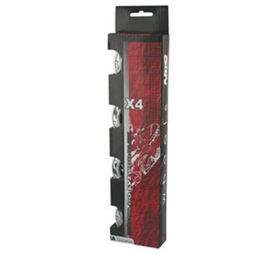 Ruote per pattini in linea Nils Extreme PU bianche (set da 4) | 72 mm, 76 mm o 80 mm | Durezza 82A e PU ad alto rimbalzo
