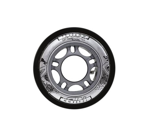 Nils Nils Extreme Black Inline Skate Rollen (4er-Set) | 70 mm, 72 mm oder 76 mm | 82A Härte und High Rebound PU
