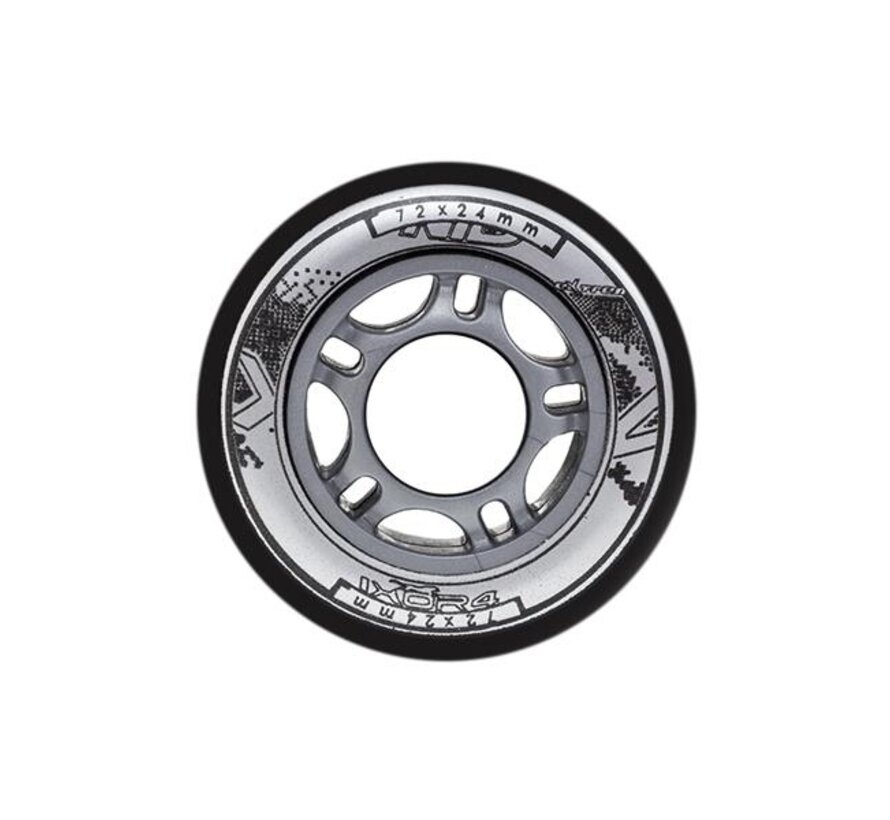 Nils Extreme Black Inline Skate Wielen (Set van 4) | 70 mm, 72 mm of 76 mm | 82A Hardheid en High Rebound PU