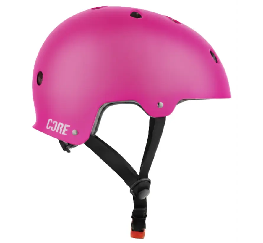 Core Action Sport Helm Pink, leichter Skate- und Stunthelm mit EPS-Schaum, Belüftungslöchern und austauschbarer Polsterung
