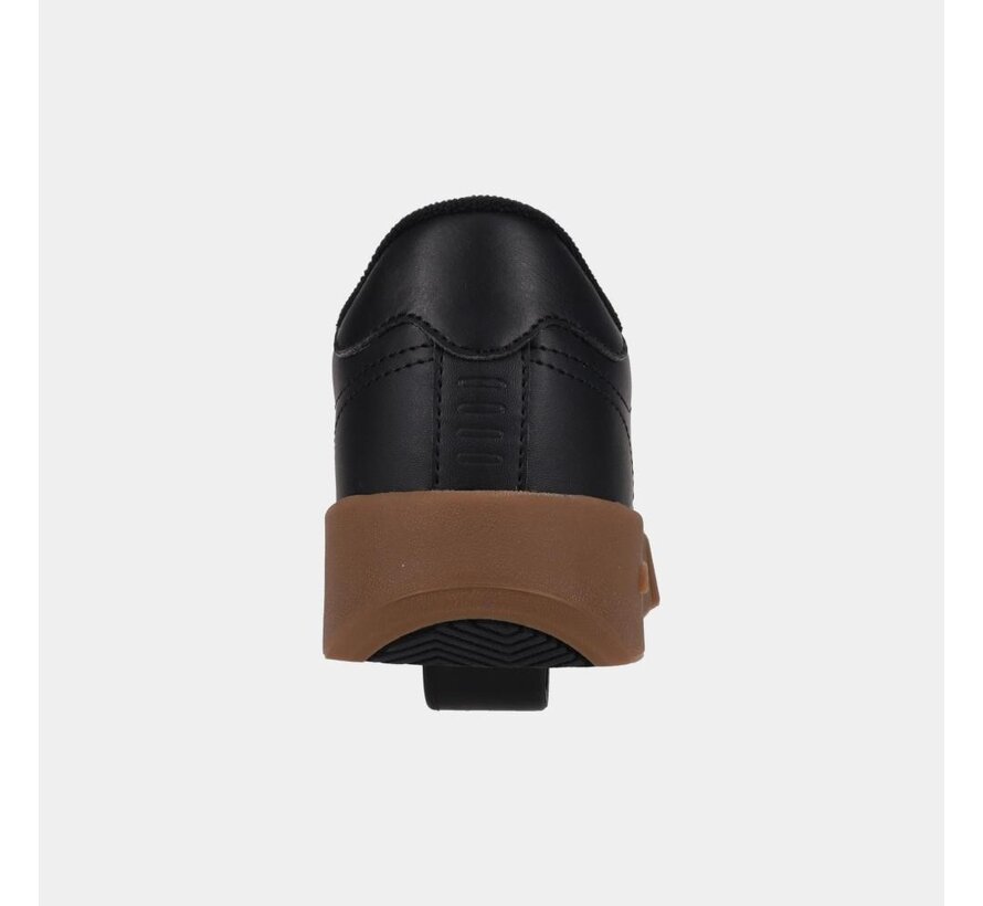 Heelys Goleeh Czarno-Biało-Gumowe Wygodne Rolki z Wyjmowanym Kółkiem i Gumową Podeszwą