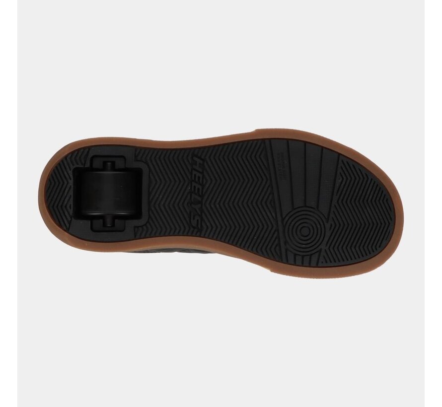 Heelys Goleeh Czarno-Biało-Gumowe Wygodne Rolki z Wyjmowanym Kółkiem i Gumową Podeszwą