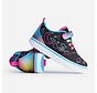 Heelys X2 Pro 20 Prints Negro / Rosa Fucsia / Multicolor. Zapatillas con ruedas dobles, rodamientos ABEC 5, amortiguación EVA y ruedas extraíbles.