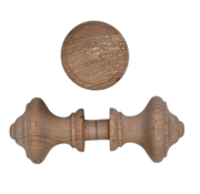 Set van 2 Beuken houten Meubelknoppen & Ornamenten