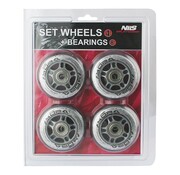 Nils Nils Extreme Set Inline-Rollen mit Kugellagern 70 x 24 mm Transparent