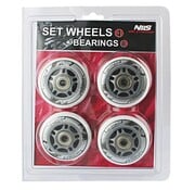 Nils Nils Extreme Set Inline Wheels with bearings 70 x 24mm White