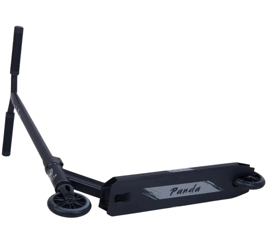 Panda Initio v2 Stunt Scooter Black Lightweight Entry-Level Model with 100mm Wheels, Steel Bar & IHC Compression