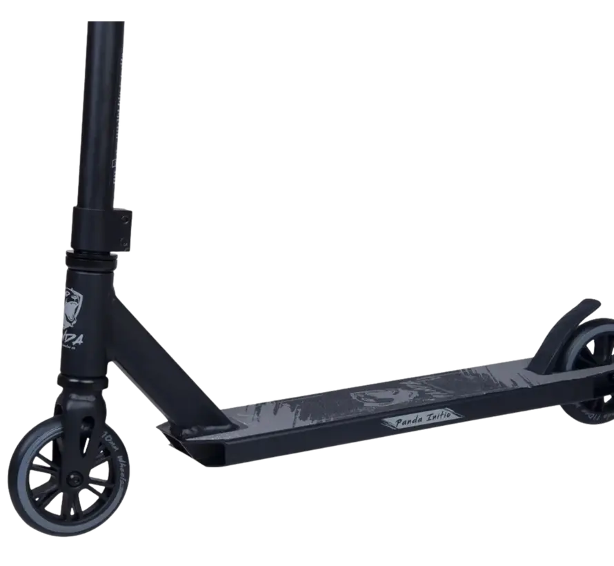 Panda Initio v2 Stunt Scooter Black Lightweight Entry-Level Model with 100mm Wheels, Steel Bar & IHC Compression