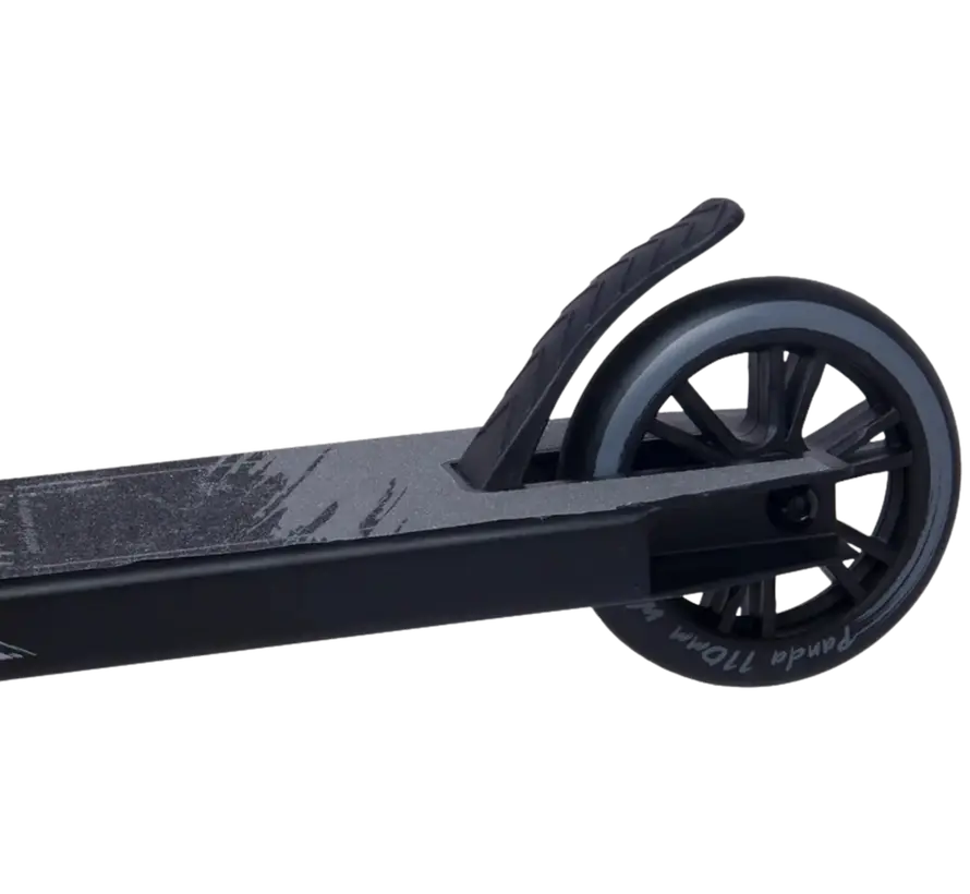 Panda Initio v2 Stunt Scooter Black Lightweight Entry-Level Model with 100mm Wheels, Steel Bar & IHC Compression