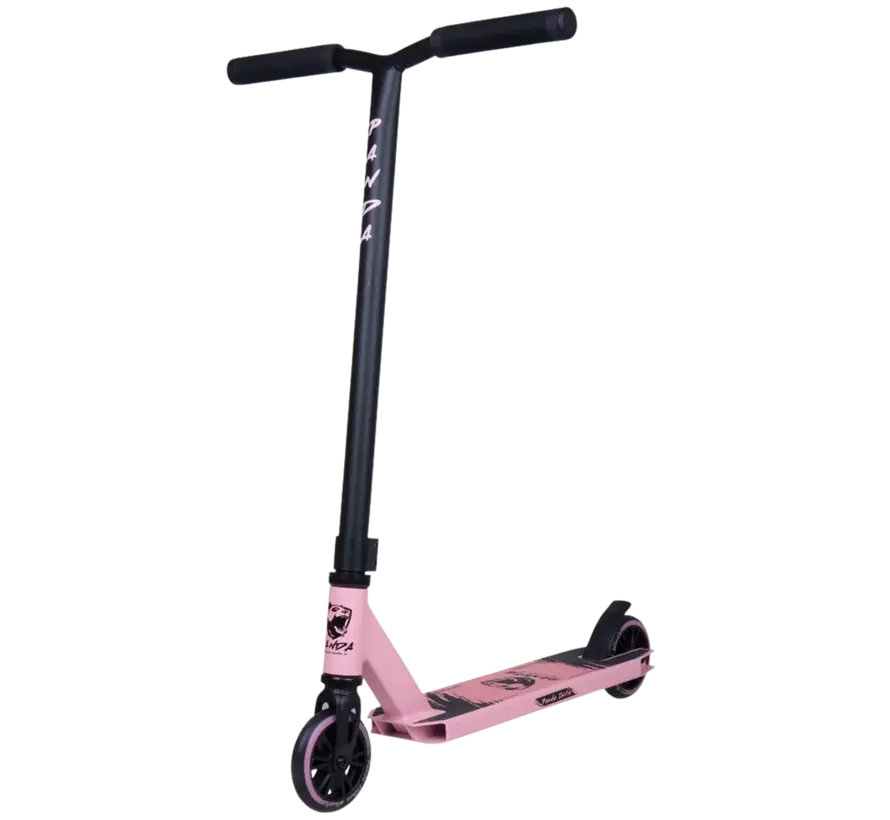 Panda Initio v2 Stuntstep Roze Sterk Instapmodel met 100 mm Wielen, Stalen Bar & Lichtgewicht Aluminium Deck