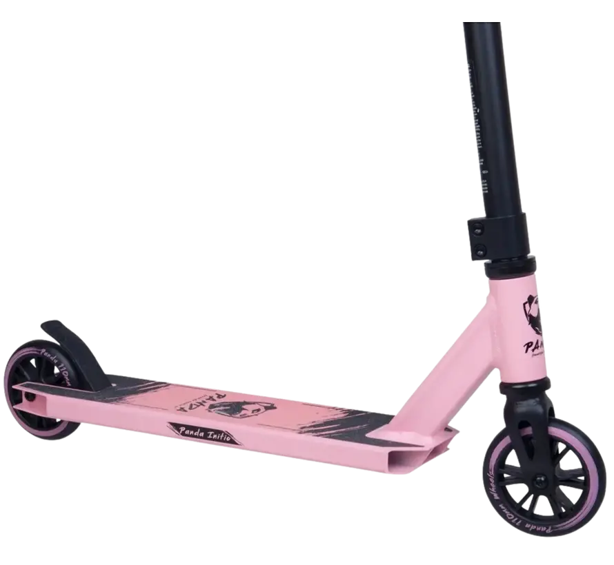 Panda Initio v2 Stunt-Scooter Pink – Robustes Einsteigermodell mit 100-mm-Rädern, Stahllenker und leichtem Aluminiumdeck