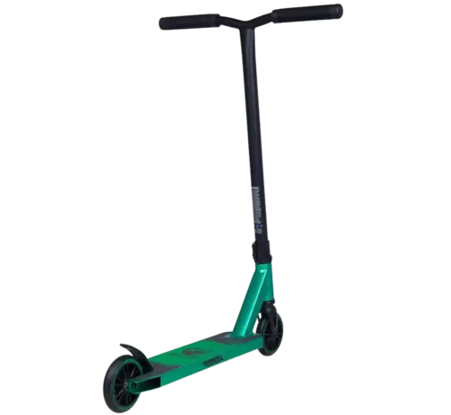 Panda Panda Initio v2 Stuntstep Green Stevige Beginnersstep met 100 mm Wielen, Stalen Stuur & Aluminium Deck