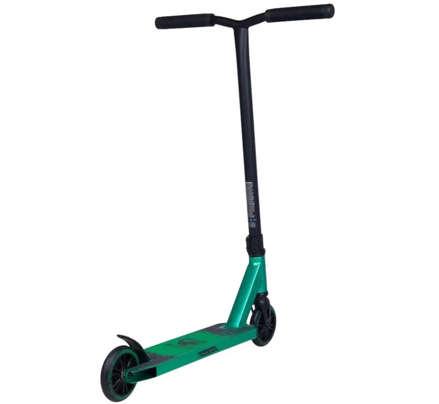 Monopattino Panda Initio v2 Stunt Scooter Verde Monopattino robusto per principianti con ruote da 100 mm, manubrio in acciaio e pedana in alluminio