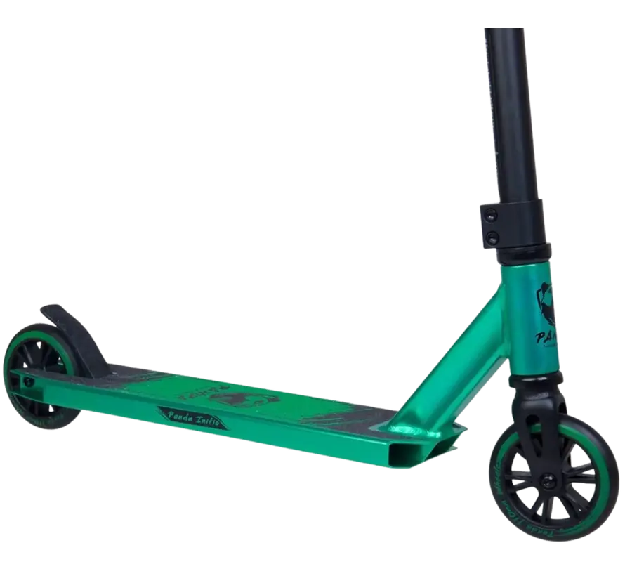 Monopattino Panda Initio v2 Stunt Scooter Verde Monopattino robusto per principianti con ruote da 100 mm, manubrio in acciaio e pedana in alluminio