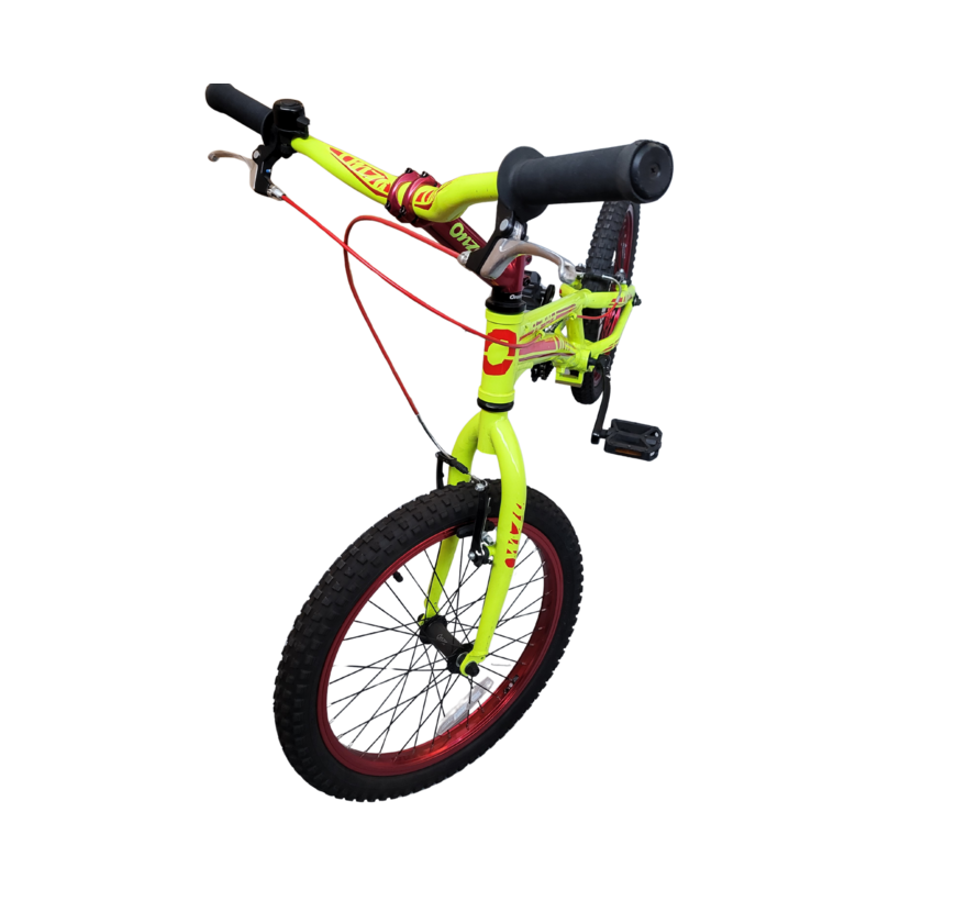 Vélo d'essai Onza Tyke 20 pouces jaune pour débutants