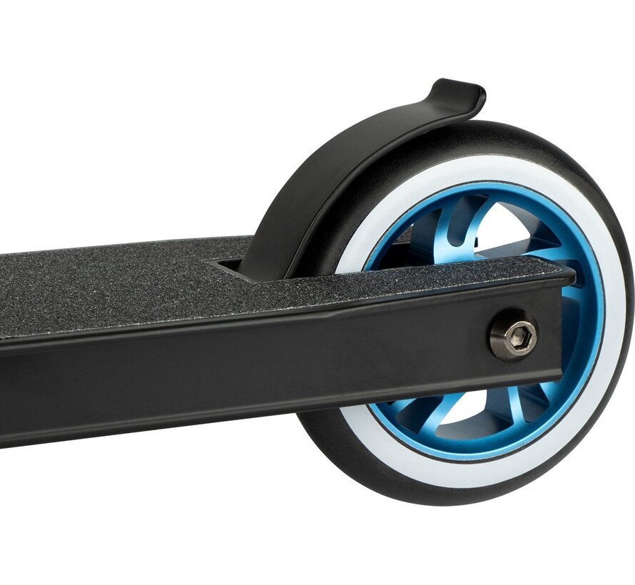 Black Dragon Stunt Scooter Mosaiq Fashion Sturdy Beginner Scooter with 100mm Wheels, Steel Bar & Non-Slip Deck