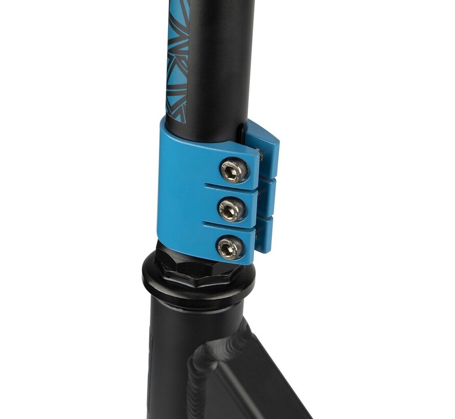 Black Dragon Stunt Scooter Mosaiq Fashion Sturdy Beginner Scooter with 100mm Wheels, Steel Bar & Non-Slip Deck