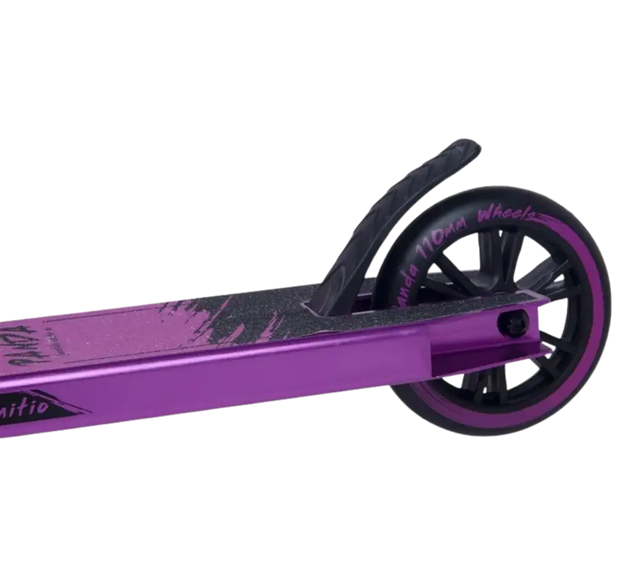 Panda Initio v2 Stunt-Scooter Lila – Robuster und leichter Anfänger-Scooter mit 110-mm-Rädern, Stahllenker und Aluminiumdeck