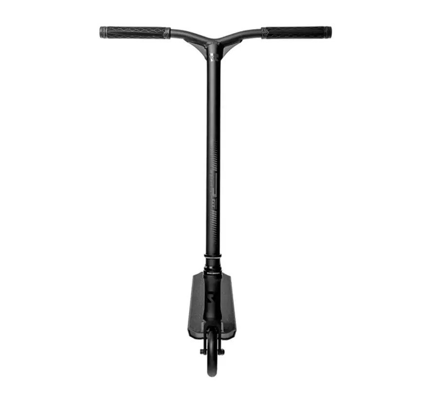 Trottinette freestyle professionnelle Root Type R GT noire, roues Honeycore de 120 mm, plateau en aluminium et compression IHC