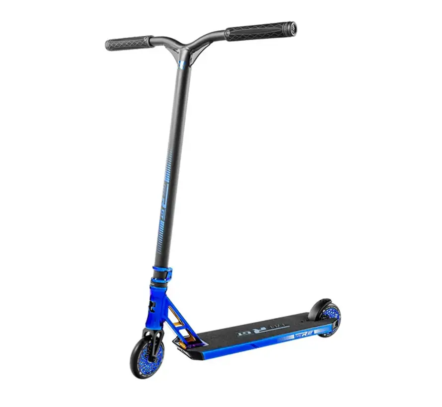 Hulajnoga wyczynowa Root Type R GT Blu Ray Professional Freestyle Scooter z kołami Honeycore o średnicy 120 mm, aluminiową platformą i systemem kompresji IHC