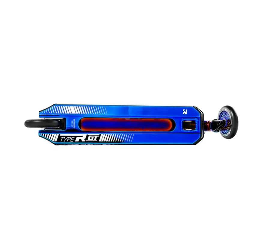 Hulajnoga wyczynowa Root Type R GT Blu Ray Professional Freestyle Scooter z kołami Honeycore o średnicy 120 mm, aluminiową platformą i systemem kompresji IHC