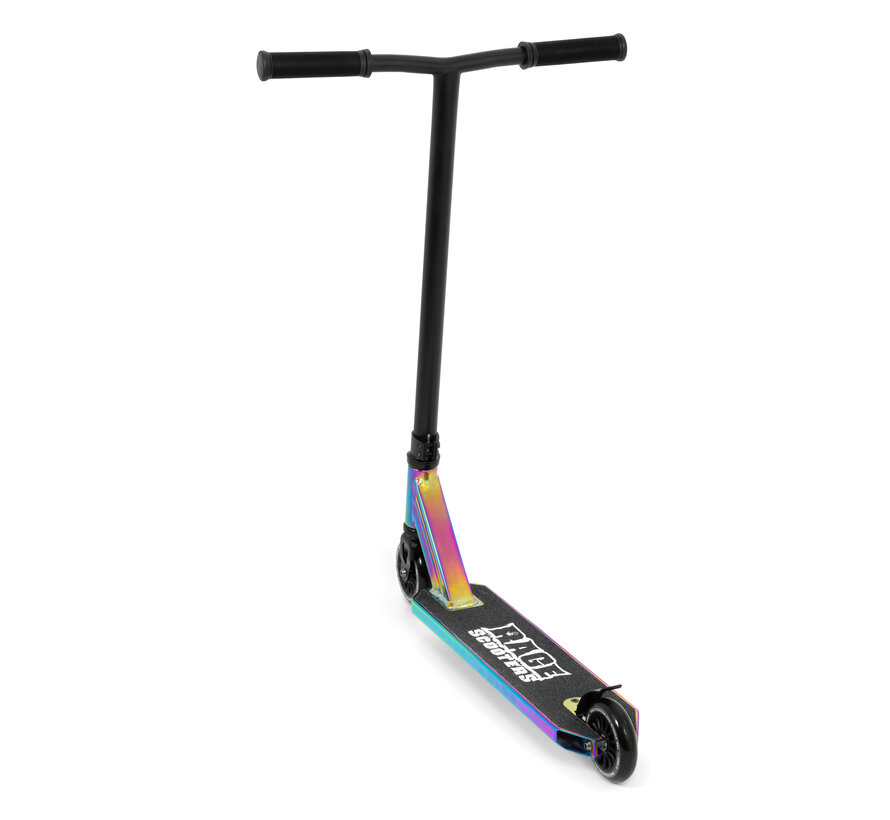 Rage by Slamm Stuntstep NEO Complete Freestyle Step met 100 mm Nylon Core Wielen, Aluminium Deck & Chrome Steel Brake