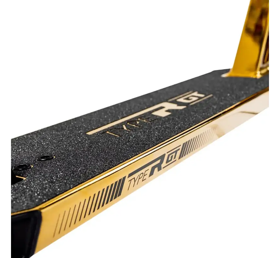 Root Type R GT Stuntstep Gold High-End Freestyle Step met 120 mm Honeycore Wielen, Aluminium Deck en IHC Compressie