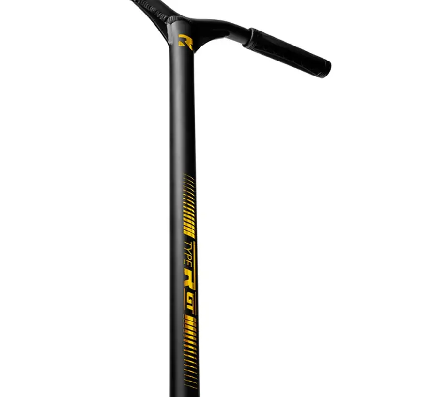 Trottinette freestyle haut de gamme Root Type R GT Gold avec roues Honeycore de 120 mm, plateau en aluminium et compression IHC