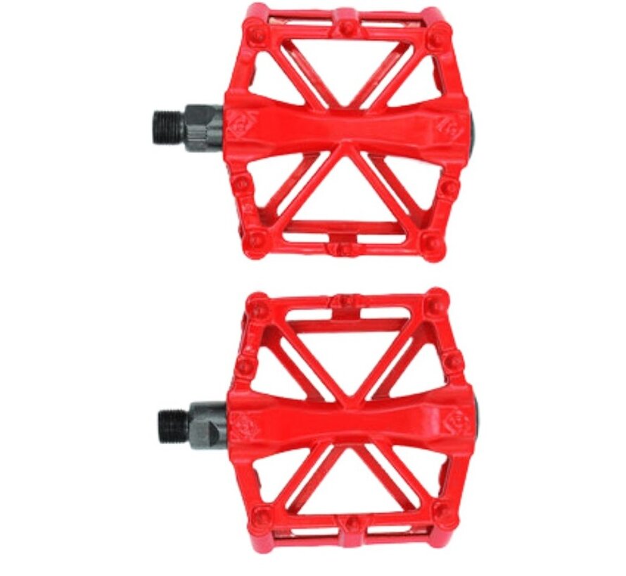 Aluminium Fiets Pedalen in diverse kleuren met grip punten