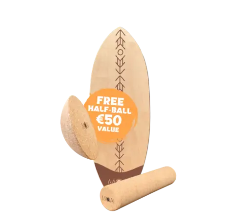 MOAI MOAI Balance Board – Kahuna | Trainiere Gleichgewicht, Rumpfmuskulatur und Stabilität