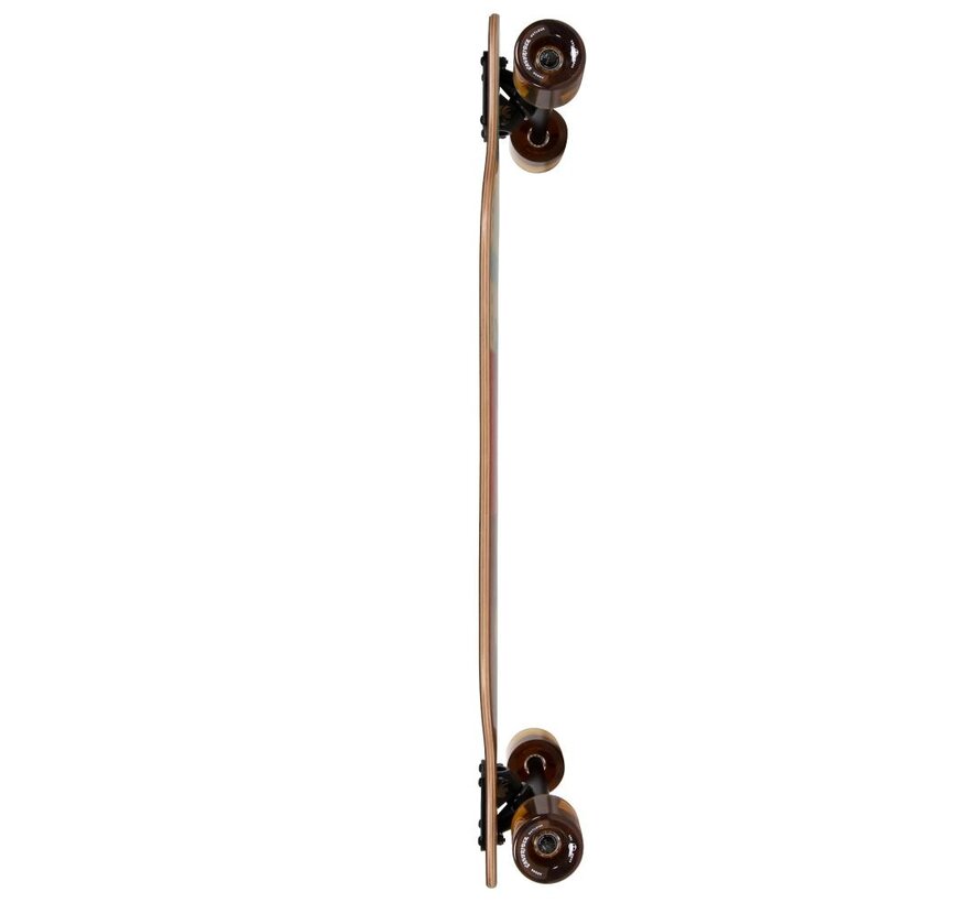 Arbor Drop Through Longboard Jess Mudgett Axis 37 Uniwersalny cruiser z pokładem Drop-Through, płynnym ustawieniem Carve i wysokiej jakości grafiką