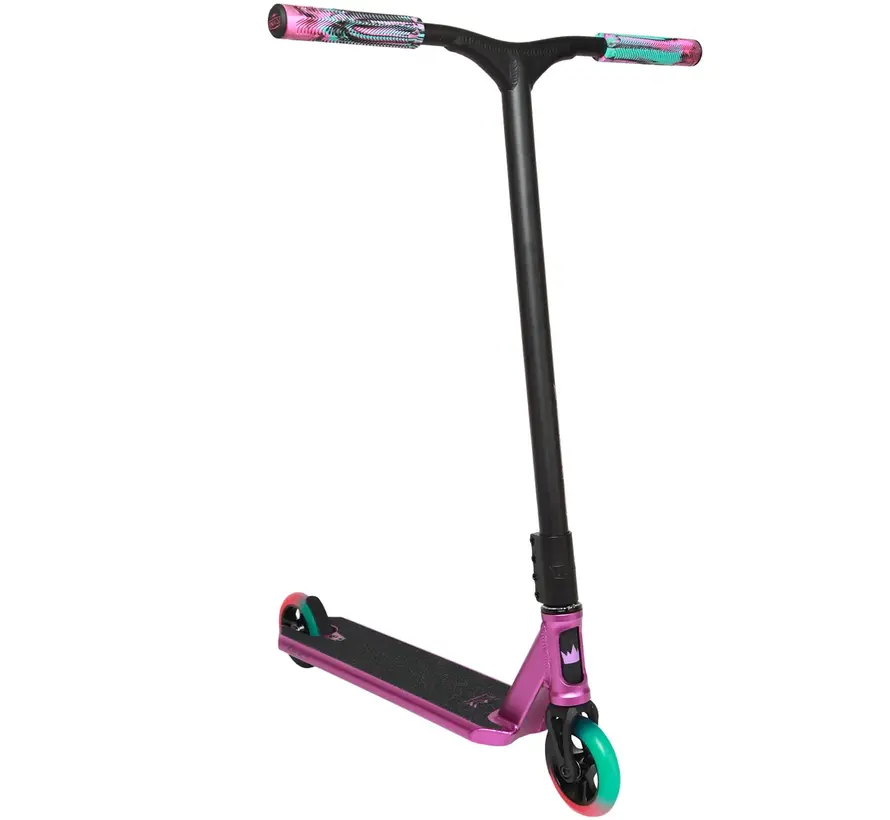 Trottinette freestyle NKD Rizz – Légère, robuste et complète pour les débutants comme pour les riders confirmés – Roues de 110 mm et plateau en aluminium 6061-T6