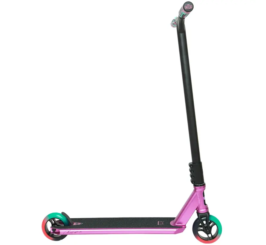 Trottinette freestyle NKD Rizz – Légère, robuste et complète pour les débutants comme pour les riders confirmés – Roues de 110 mm et plateau en aluminium 6061-T6