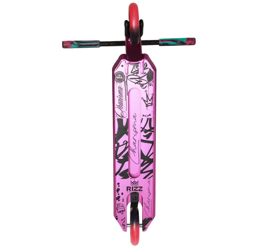 NKD Rizz Stunt-Scooter – Leicht, robust und komplett für Anfänger und Fortgeschrittene – 110-mm-Räder und Deck aus 6061-T6-Aluminium.